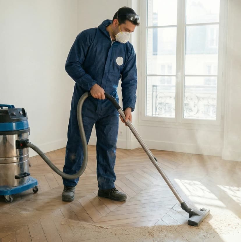 Nettoyage fin de chantier par les équipes WexX