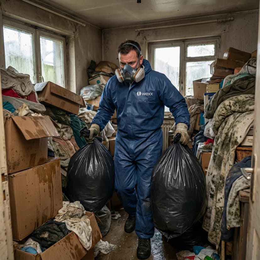 Équipe Wexx en intervention de nettoyage extrême en Occitanie